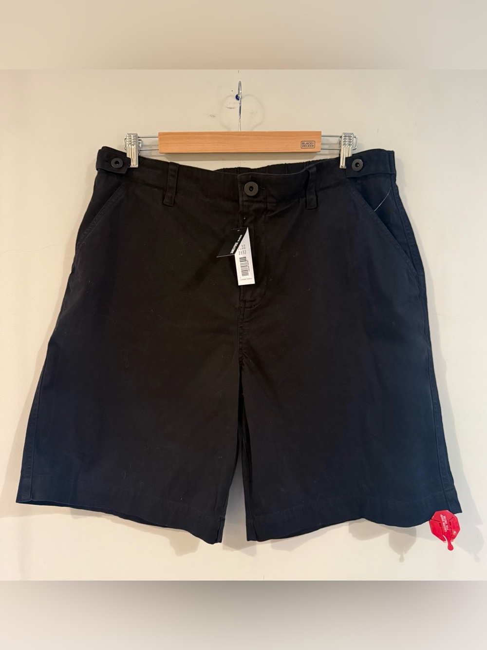 NWT James Perse Black Bermuda Shorts, Women’s Designer Casual, Size XL